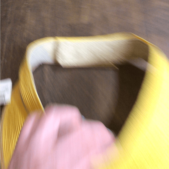 NEW! RARE Vintage American Apparel Yellow Woven Sun Visor main image 4